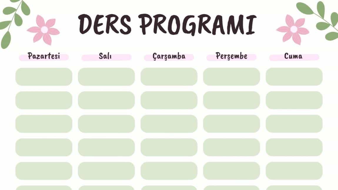 DİKKAT !!! DERS PROGRAMI DEĞİŞTİ.